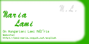 maria lami business card